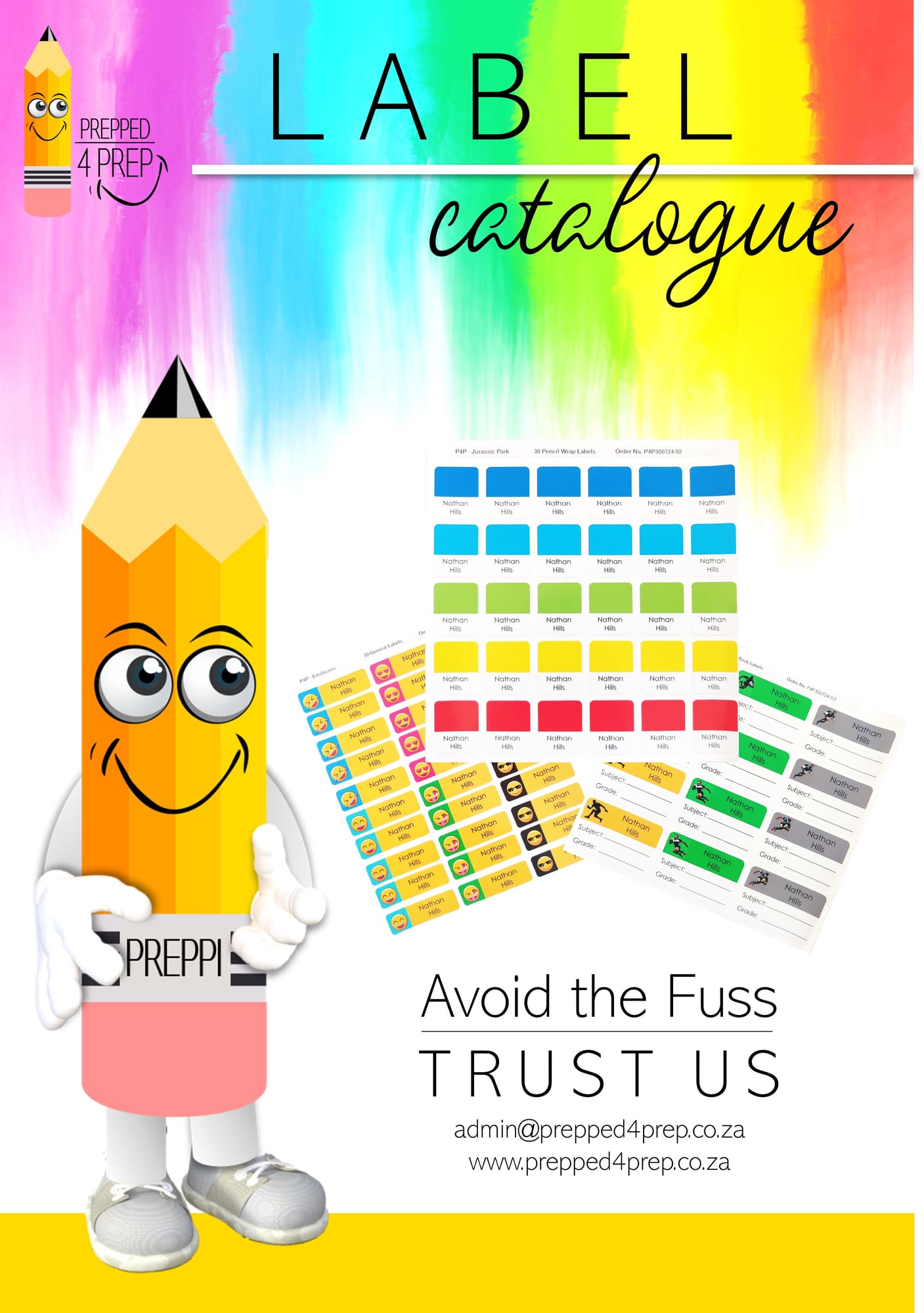 Personalised Label Catalogue cover