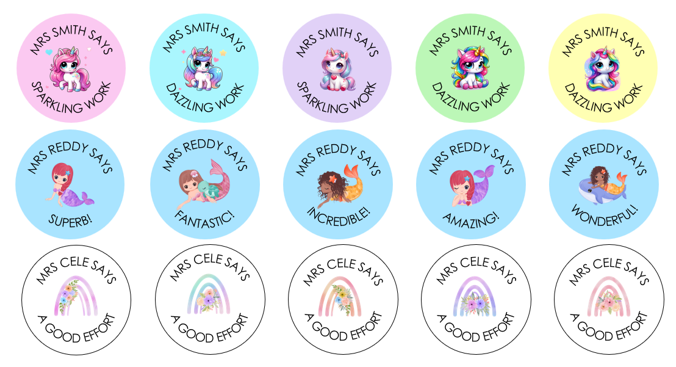 Personalised 30mm Stickers